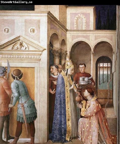 ANGELICO  Fra St Lawrence Receives the Treasures of the Church